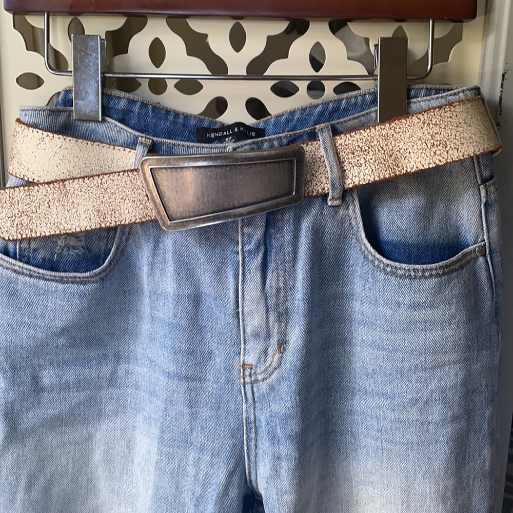 Aldo white leather belt ❤️😍